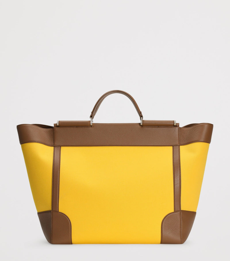 Dolce&Gabbana Sicily tote bag in canvas and calfskin (British brand)