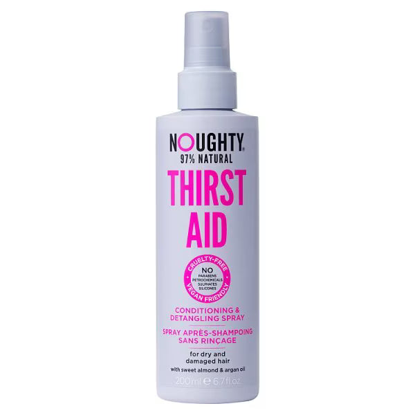 noughty thirst aid conditioning spray 200ml, imported from the UK
