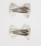 Bonpoint bow hair clips set of 2 cotton, UK version