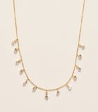 Suzanne Kalan cascade diamond necklace yellow gold (British brand)