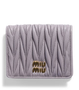 Harrods Miu Miu Small Leather Matelassé Wallet- Buy online at McGrocer