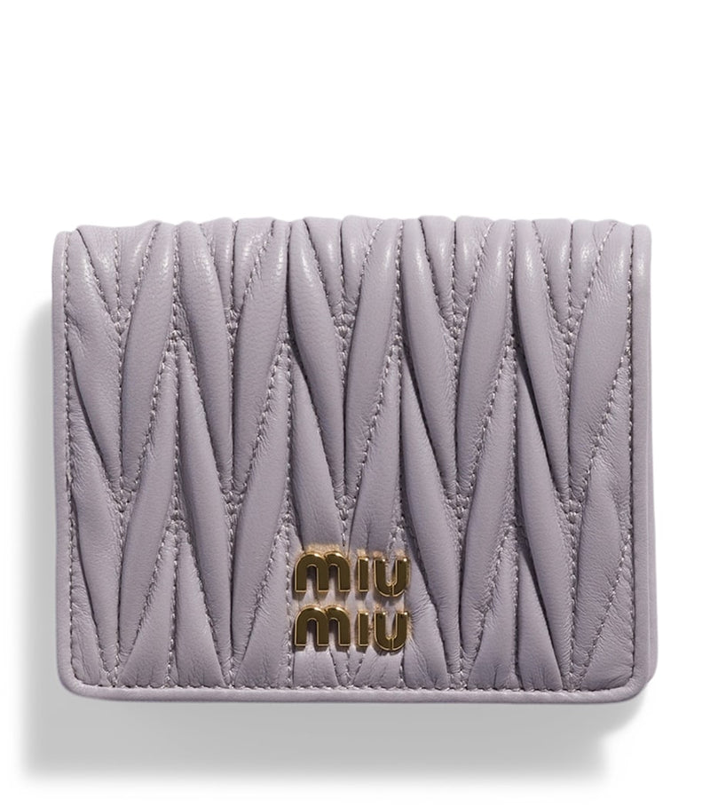 Miu Miu small Matelassé leather wallet - British product