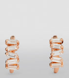 Suzanne Kalan rose gold diamond huggie earrings 12mm, imported from the UK