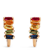 Suzanne Kalan rainbow sapphire huggie earrings, UK version