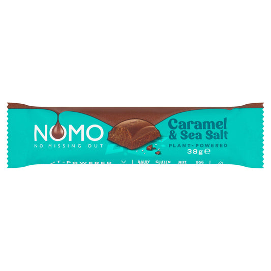 NOMO Caramel & Sea Salt Chocolate Bar 38g