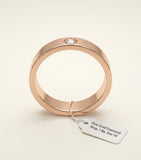 Cartier rose gold LOVE ring with diamonds, imported from the UK