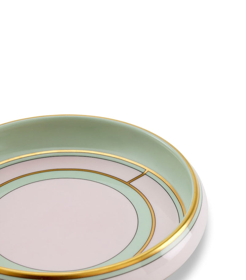 Ginori 1735 porcelain tray Colonna Diva Rosa 17cm, imported from the UK