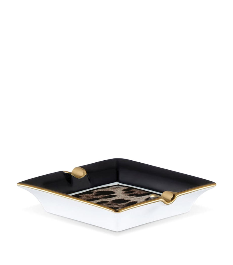 Dolce&Gabbana Casa leopard print porcelain ashtray - British product