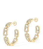 Messika Move Link hoop earrings yellow gold diamond 0.86ct - British product