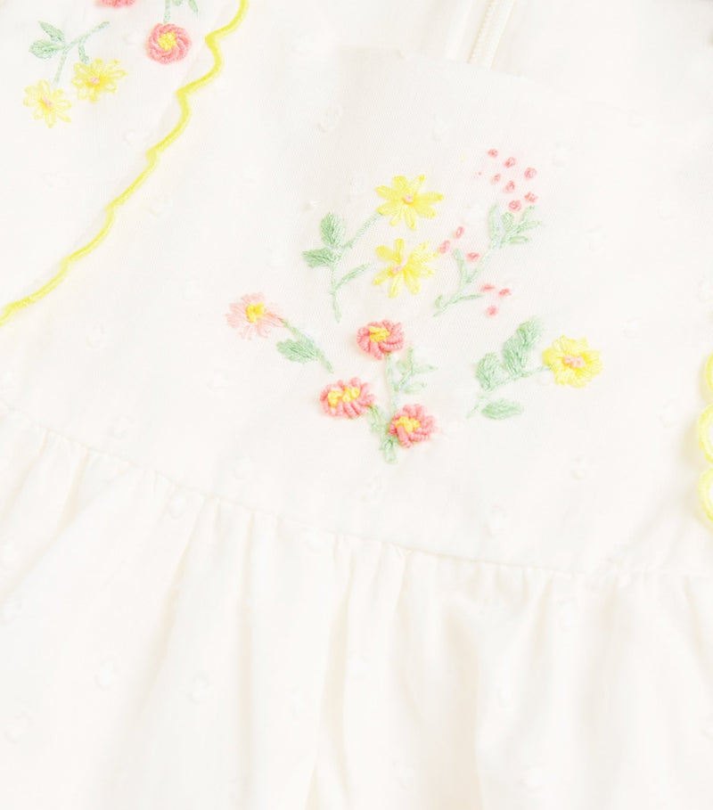 Tartine et Chocolat children's embroidered cotton Broderie Anglaise dress for ages 2-12 (British brand)