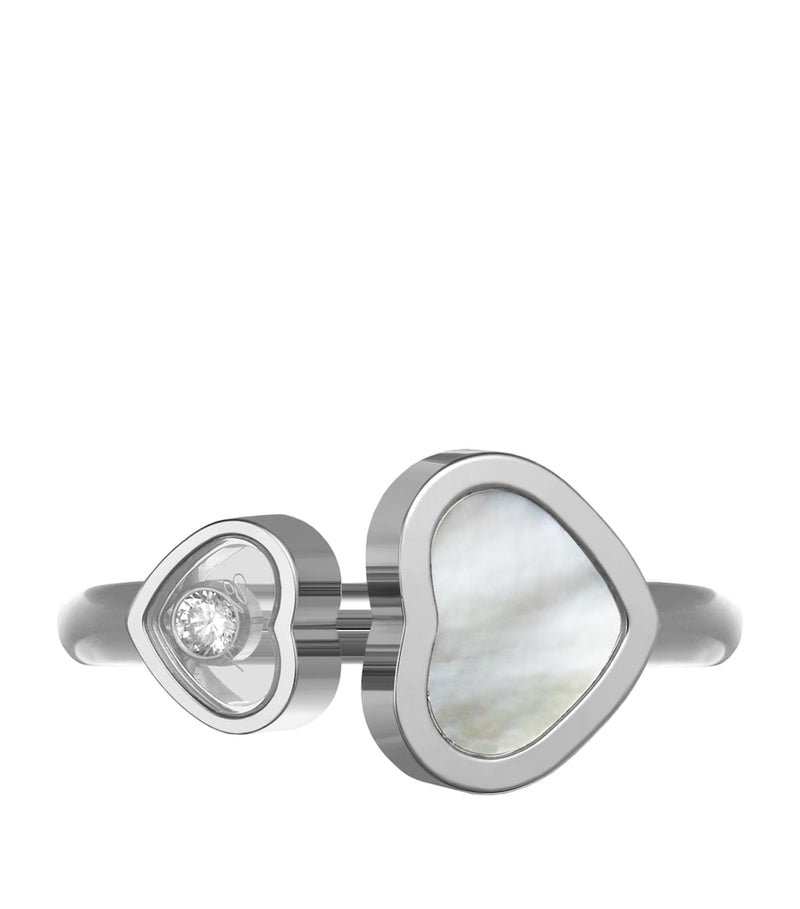 Chopard Happy Hearts ring in white gold with diamond, UK version