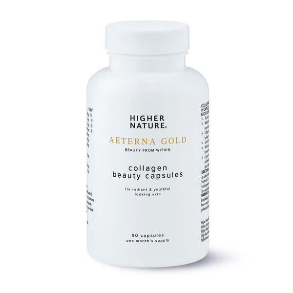 Higher Nature Aeterna Gold Collagen Beauty 90 capsules (British brand)