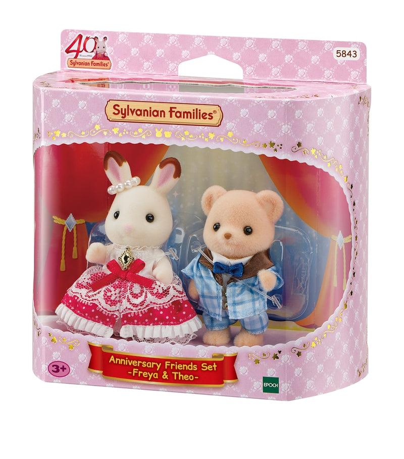 Sylvanian Families Freya and Theo anniversary figure set - British product