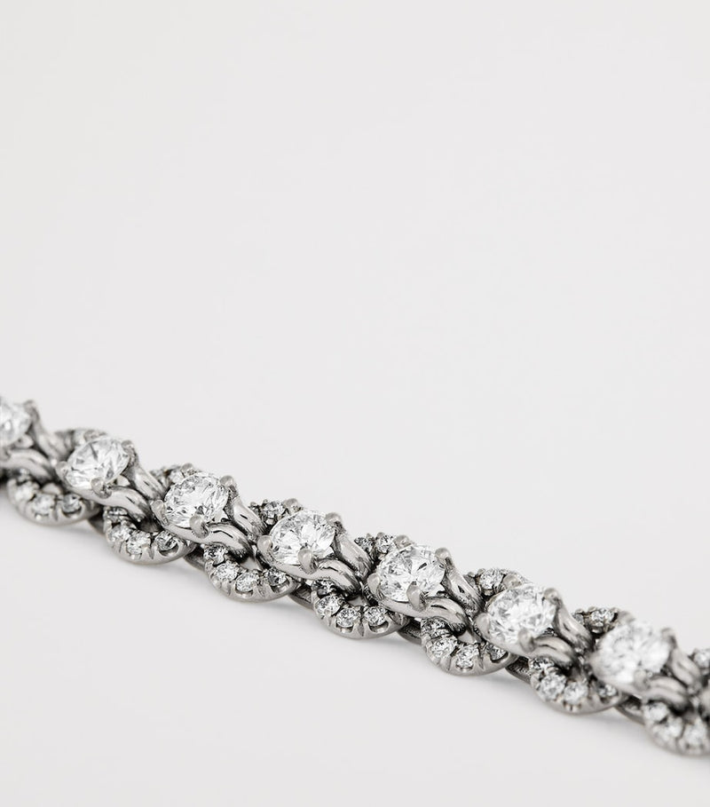 Spinelli Kilcollin white gold and diamond Lumia bracelet (British brand)