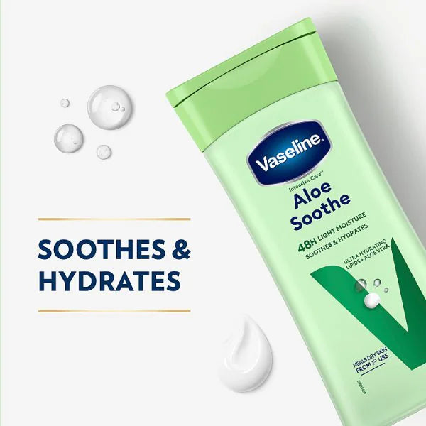 Vaseline Intensive Care Body Lotion Aloe Soothe 200ml (British brand)