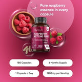 WeightWorld pure raspberry ketones 1200mg vegan capsules - British product