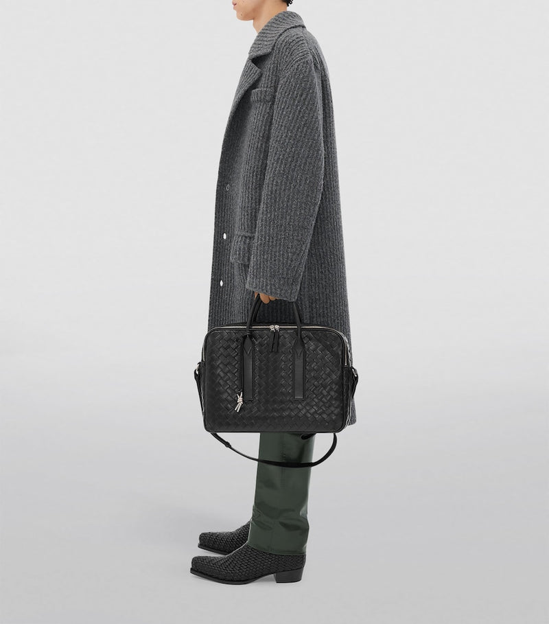 Bottega Veneta Intrecciato leather briefcase - British product