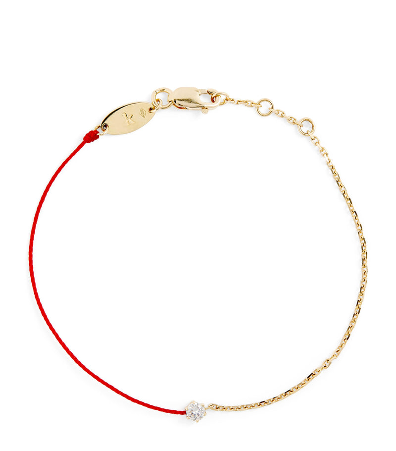 Redline Absolu yellow gold diamond thread bracelet, UK version
