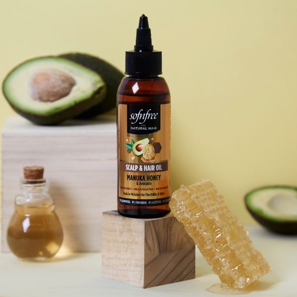 SNF Naturals scalp and hair oil with Manuka honey and avocado (British brand)
