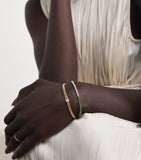 Anita Ko yellow gold sapphire chain bracelet 16.5cm, UK version