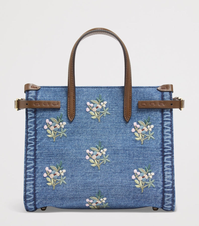 Valentino Garavani small embroidered Antibes top-handle bag, imported from the UK