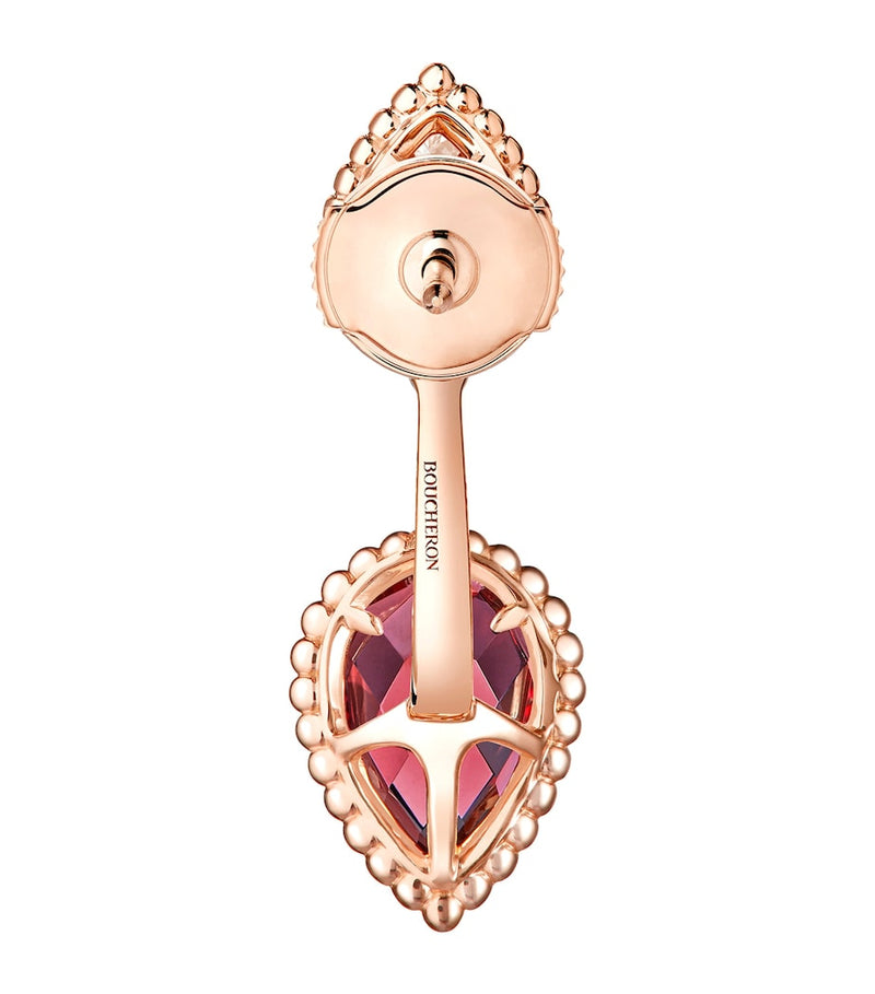 Boucheron Serpent Bohème rose gold diamond garnet earrings - British product