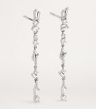 Suzanne Kalan Classic Sparkler earrings in white gold with diamonds (British brand)