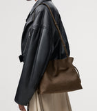 LOEWE medium suede Flamenco clutch bag, UK version
