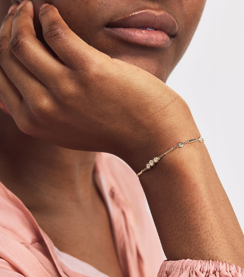 Jacquie Aiche bracelet yellow gold diamond - British product