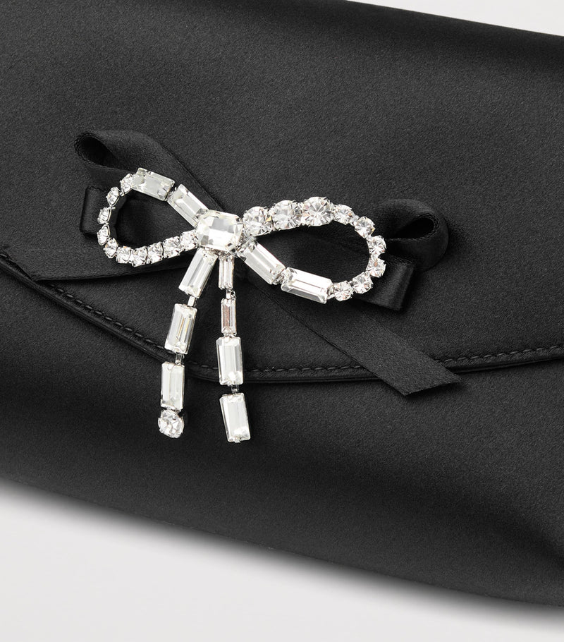 Jimmy Choo satin bow mini handbag (British brand)