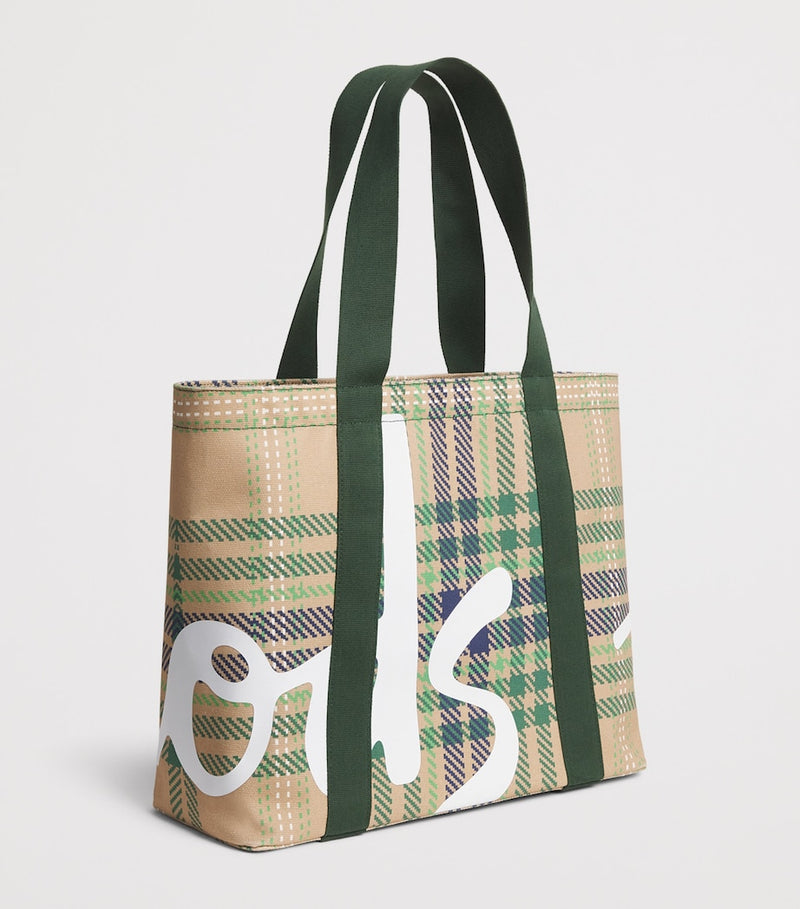Harrods medium tartan check tote bag, imported from the UK
