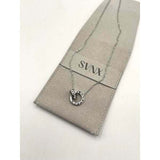 Superdrug SVNX Double Hoop Roman Numeral Necklace in Silver - 40cm + 5cm- Buy online at McGrocer
