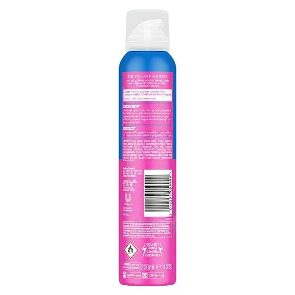 VO5 Big Volume Hair Mousse 200ml GOODS Superdrug