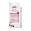 KISS French colour press on nails squared 31ct, UK version