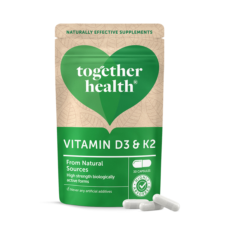 Together Health D3 and K2 3000iu 30 capsules imported from UK