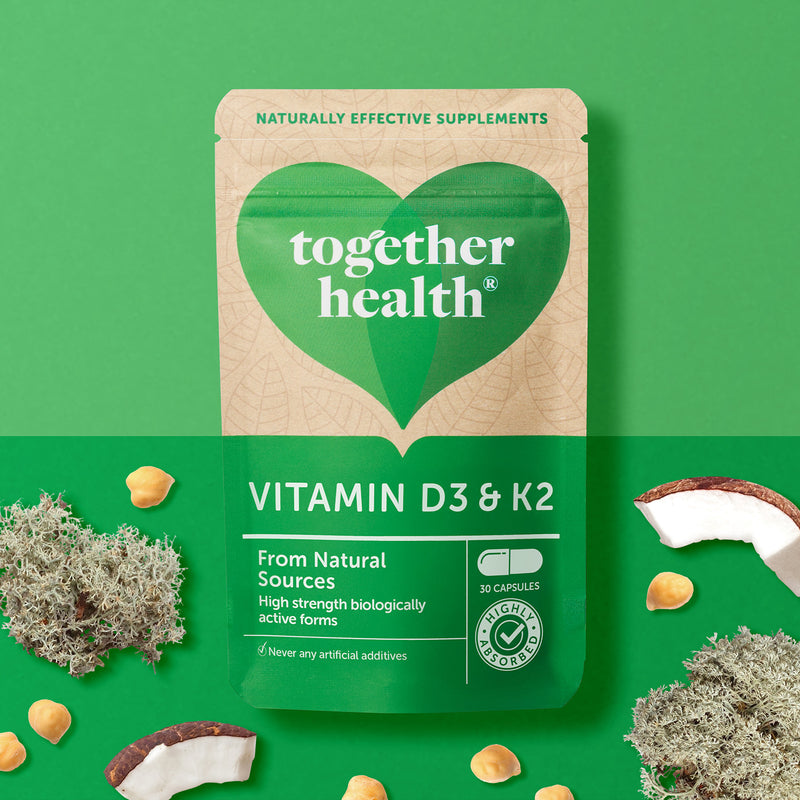 Together Health D3 and K2 3000iu 30 capsules imported from UK
