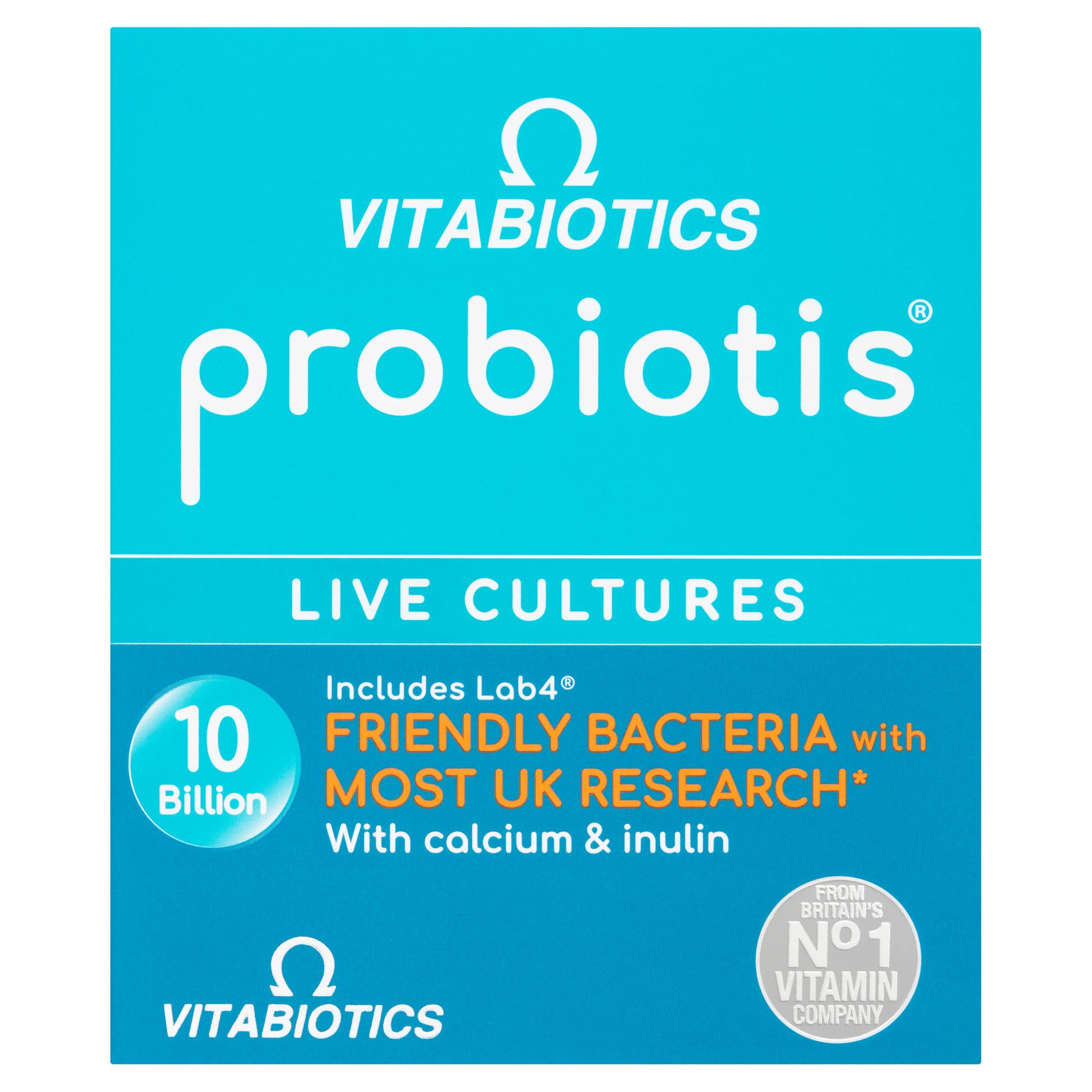 Vitabiotics Probiotis 10 Billion Vegan Capsules x30 GOODS Sainsburys