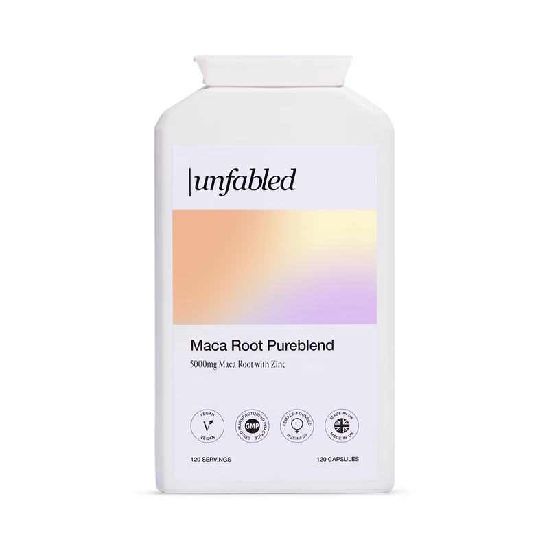 Unfabled Maca Root Pureblend 120 capsules - British product