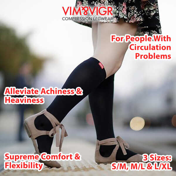 VIM&VIGR unisex wide compression socks - British product
