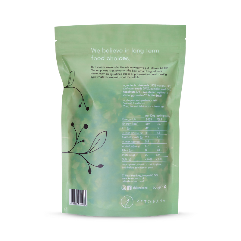 Keto Hana granola coconut and almond 300g (British brand)