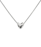 Monica Vinader sterling silver heart necklace, UK version