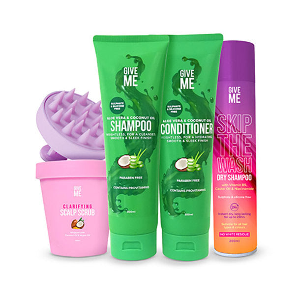 Greasy hair care bundle for oily scalps (British brand)