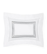 Harrods Egyptian Cotton Boudoir Pillowcase with Triple-Embroidered Stripe 30cm x 40cm- Buy online at McGrocer