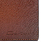 Santoni leather wallet with 8 card slots and note compartment - British product