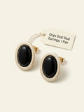 Givenchy lucite stud earrings gold plated 2.5cm, imported from the UK