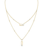 Messika Move Uno yellow gold diamond necklace 0.30ct, UK version