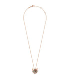 Boucheron rose gold leopard necklace with diamonds and emeralds, UK version