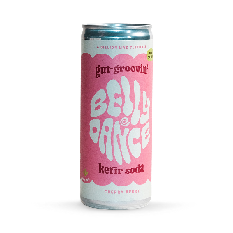 Belly Dance water kefir soda cherry berry, imported from the UK