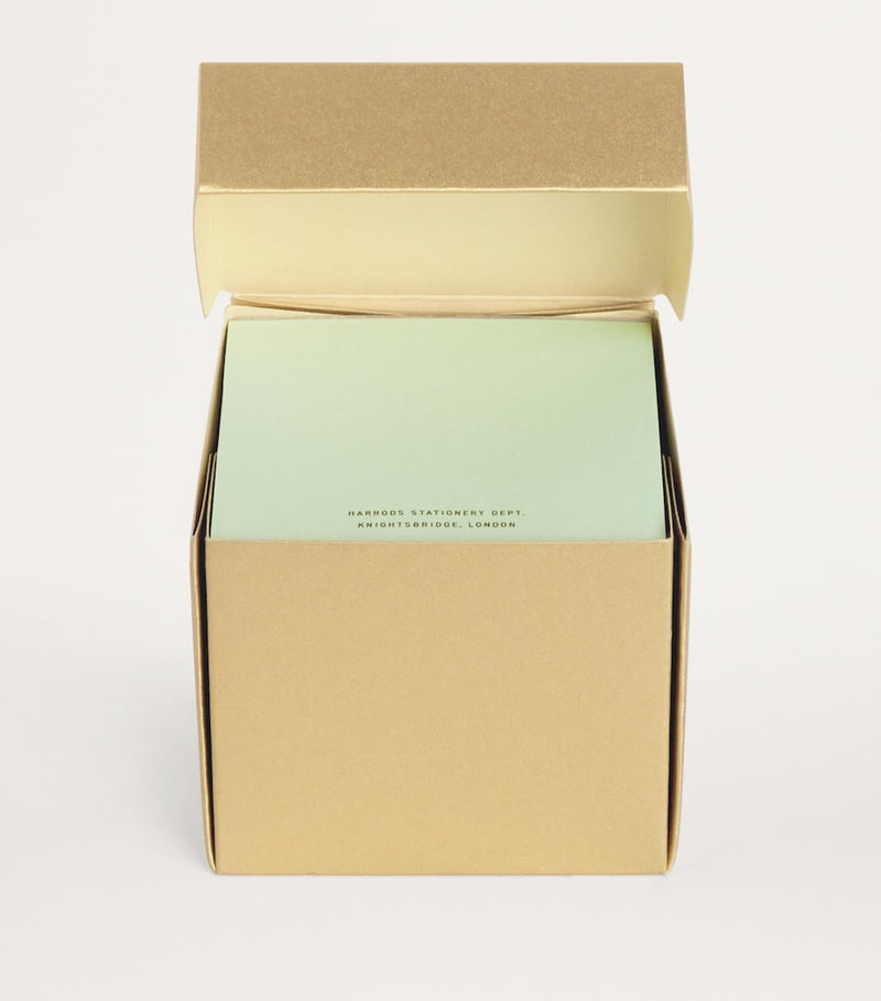 Harrods gold-tone memo block, UK version