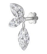 Harrods Maria Tash Grand Marquise Pear Diamond Echo Earring Direction B 13.7mm- Buy online at McGrocer